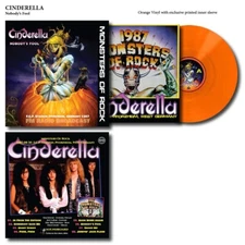 Cinderella ~ NOBODYS FOOL Monsters Or Rock 1987 Colored Vinyl LP Glam Hair Metal