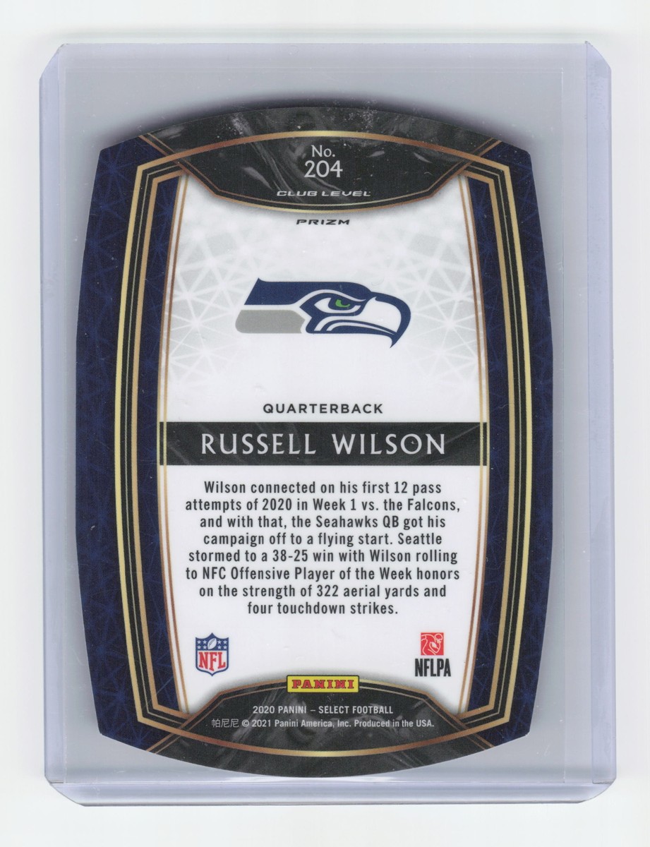 2020 Panini Select #204 Russell Wilson Red Prizm Die Cut | eBay