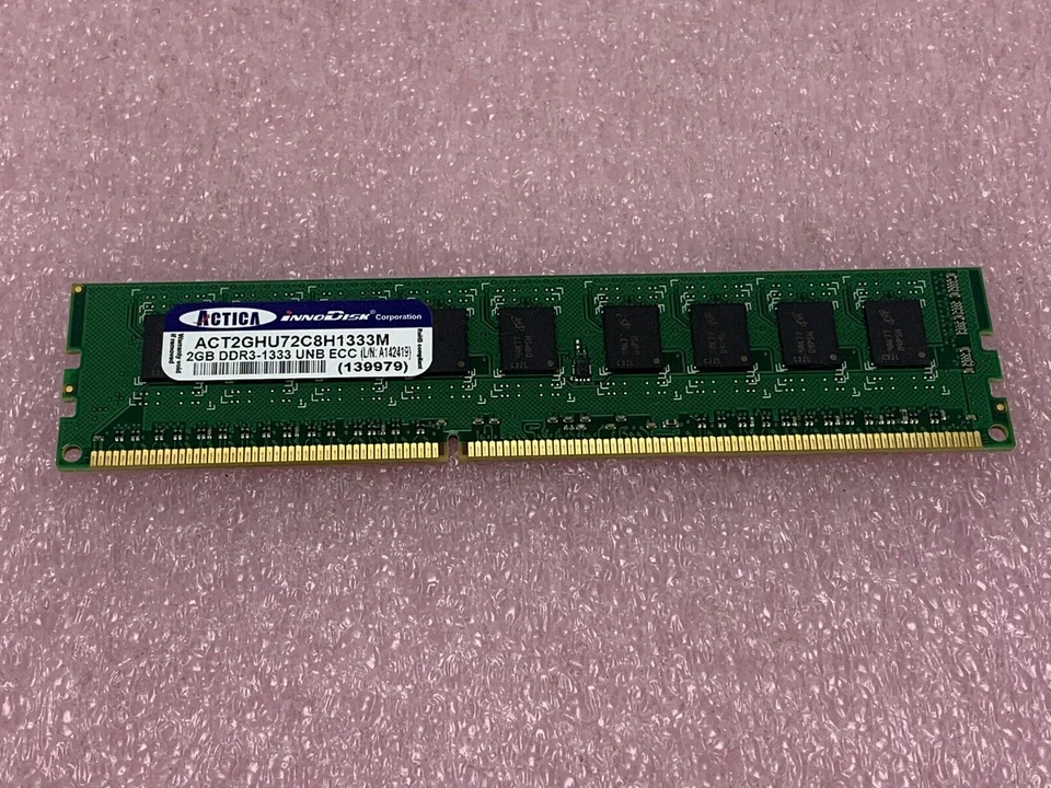 ACTICA ACT2GHU72C8H1333M 8GB Kit 4X2GB PC3-10600 DDR3-1333 CL9 ECC UNB DIMM - Image 3 of 4