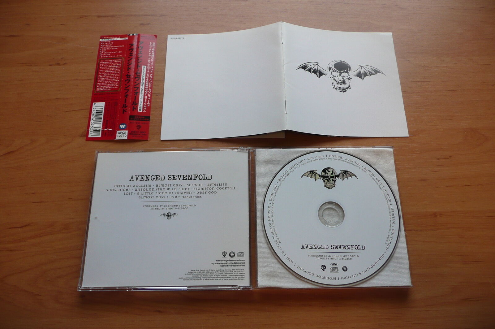 @ CD AVENGED SEVENFOLD - S/T / WARNER BROS. RECORDS 2007/HEAVY METAL USA JP+OBI