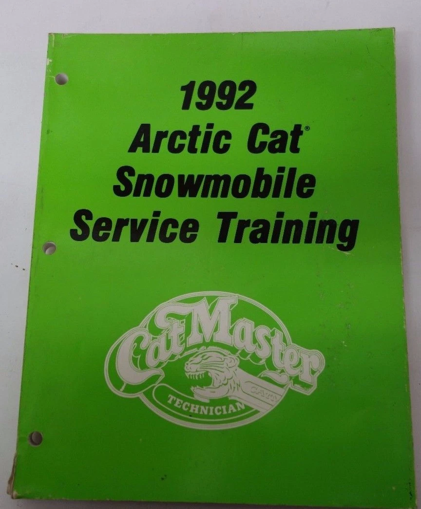1992 ARCTIC CAT SNOWMOBILE SERVICE TRAINING MANUAL OEM