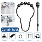 New ListingShower Curtain Hooks Rings Decorative Hangers Rust Proof Steel Bathroom Hook