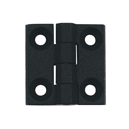 1 x LEAF HINGE 60X60 ZAMAK BLACK POW - Picture 1 of 1
