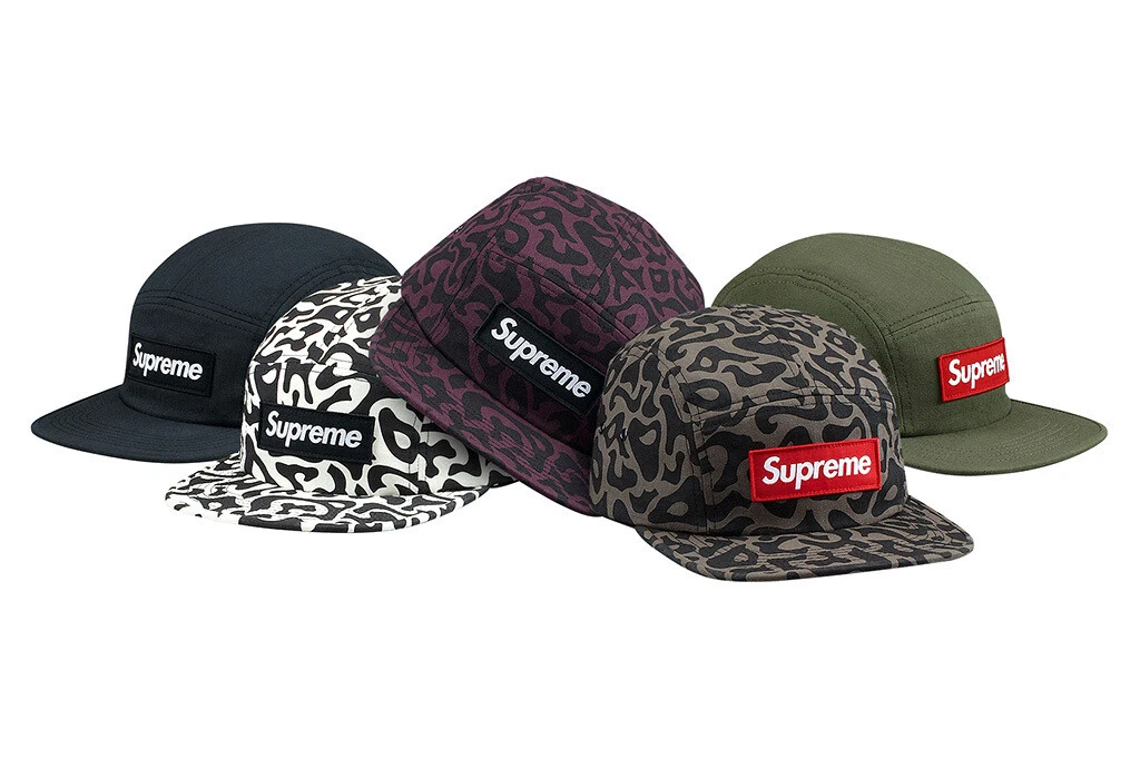 Casquette de camp camouflage Supreme Pacific blanche taille unique F/W 13