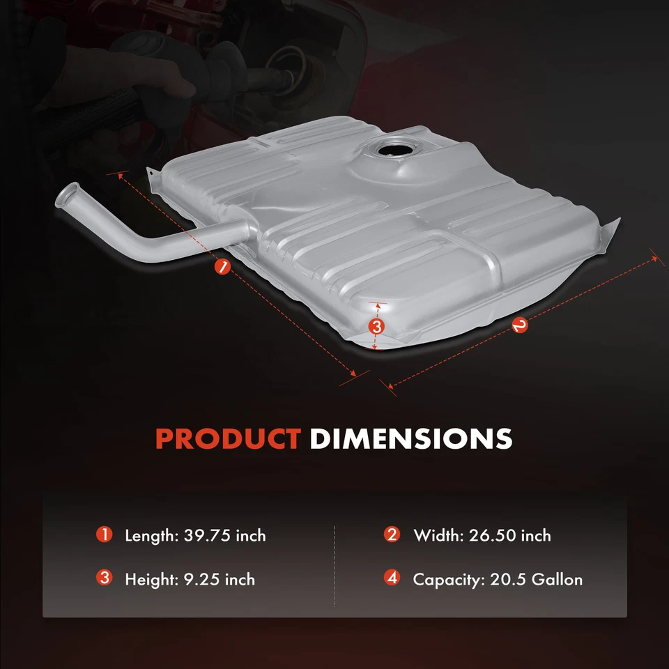 Новый топливный бак 20,5 галлона с горлышком наполнителя для Cadillac Fleetwood 1986 V8 5,0 л - Изображение 4 из 4