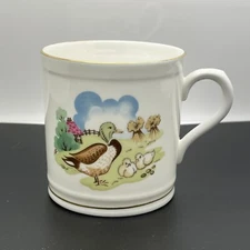 Duck Chicks Farm White Porcelain Mug Cup Princess house Spode England #3194