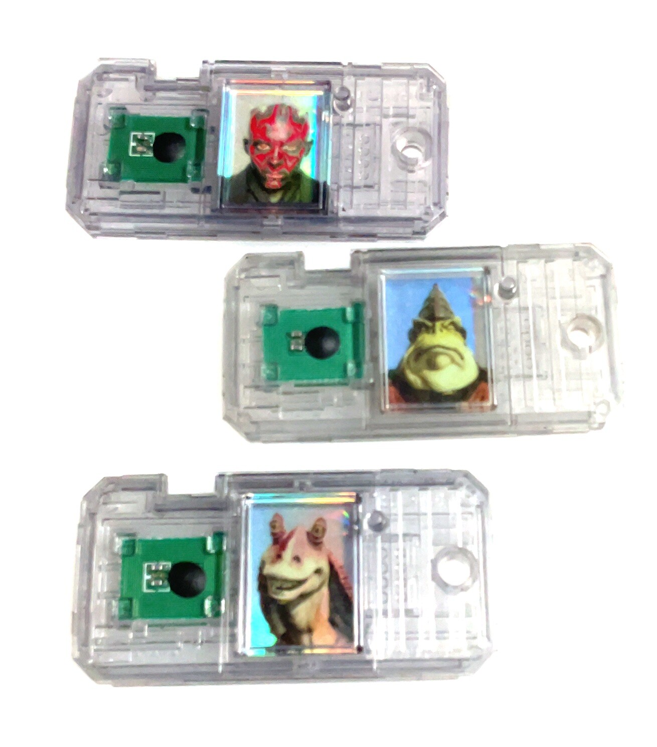 Lot of 3 Star Wars Commtech Chips Darth Maul Jar Jar Binks Boss Nas | eBay