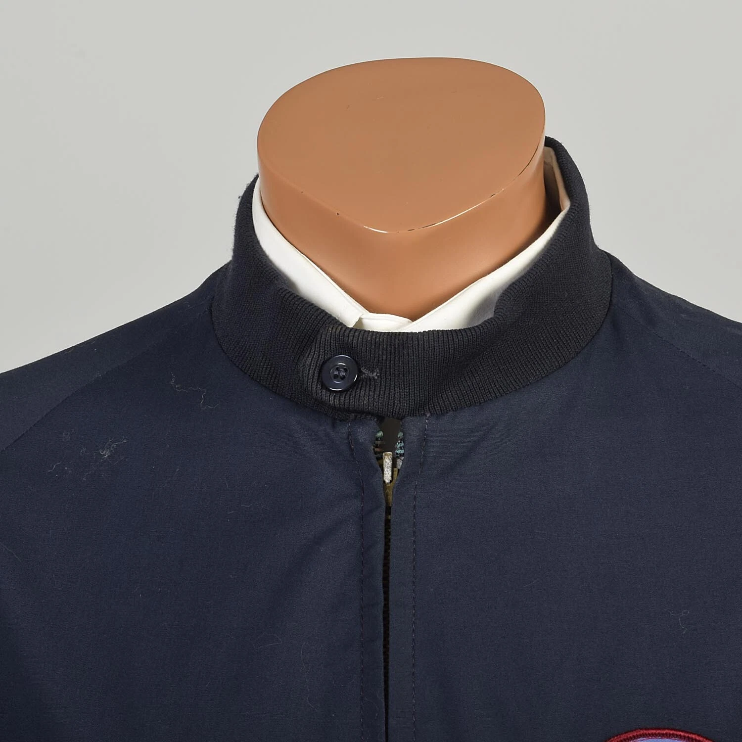 zero 1960s windbreaker vintage king bowling patch fall autumn jacket