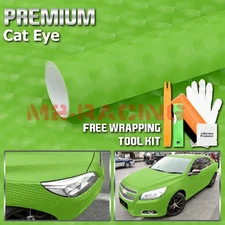 Premium Cat Eye Green Semi Gloss Vinyl Wrap Decal Film Decoration Sticker DIY