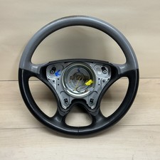 Mercedes Sportline Steering Wheel Leather 380mm Gray Black Fits W202 C230 C280