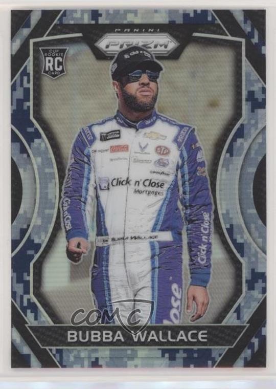 2018 Panini Prizm Camo Prizm Bubba Wallace #11 01om