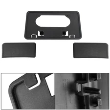 Kit Front Bumper Guards Pads+License Plate Frame Bracket For 2009-14 Ford F-150