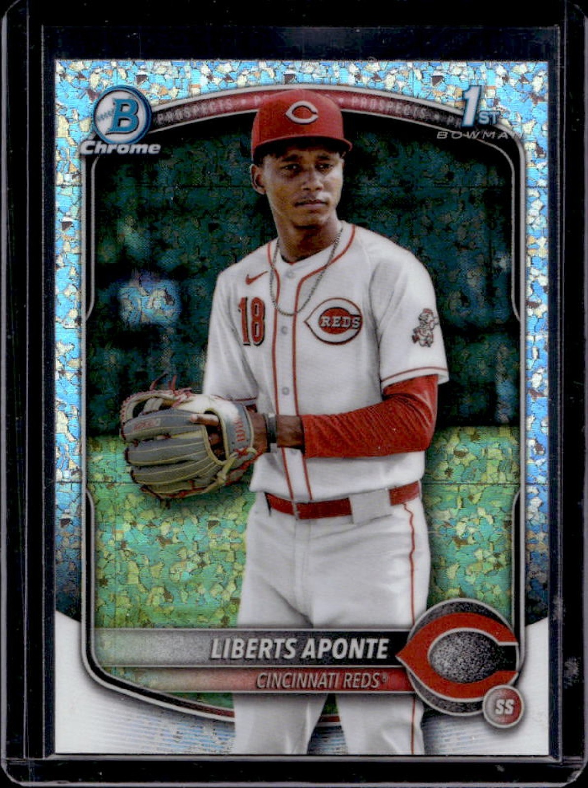 2025 Bowman Chrome Liberts Aponte Mini Diamonds Refractor 1st #BCP-174