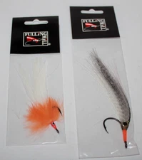 2 FULLING MILL FLY FISHING FLIES FLASHY PROF ORANGE & CASA MAR  SPECIAL