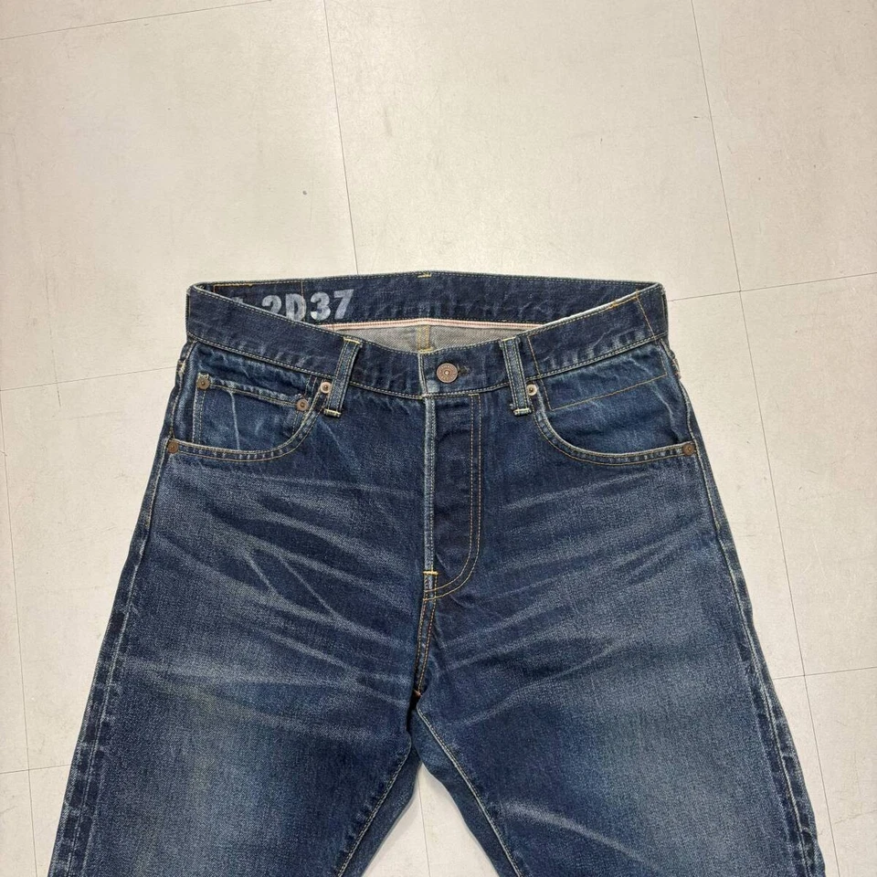 Hombres Visvim visvim visvim ESCULTURA SOCIAL 01 DELGADO DAÑADO 37 pantalones de mezclilla 012310 Foto 3 de 4