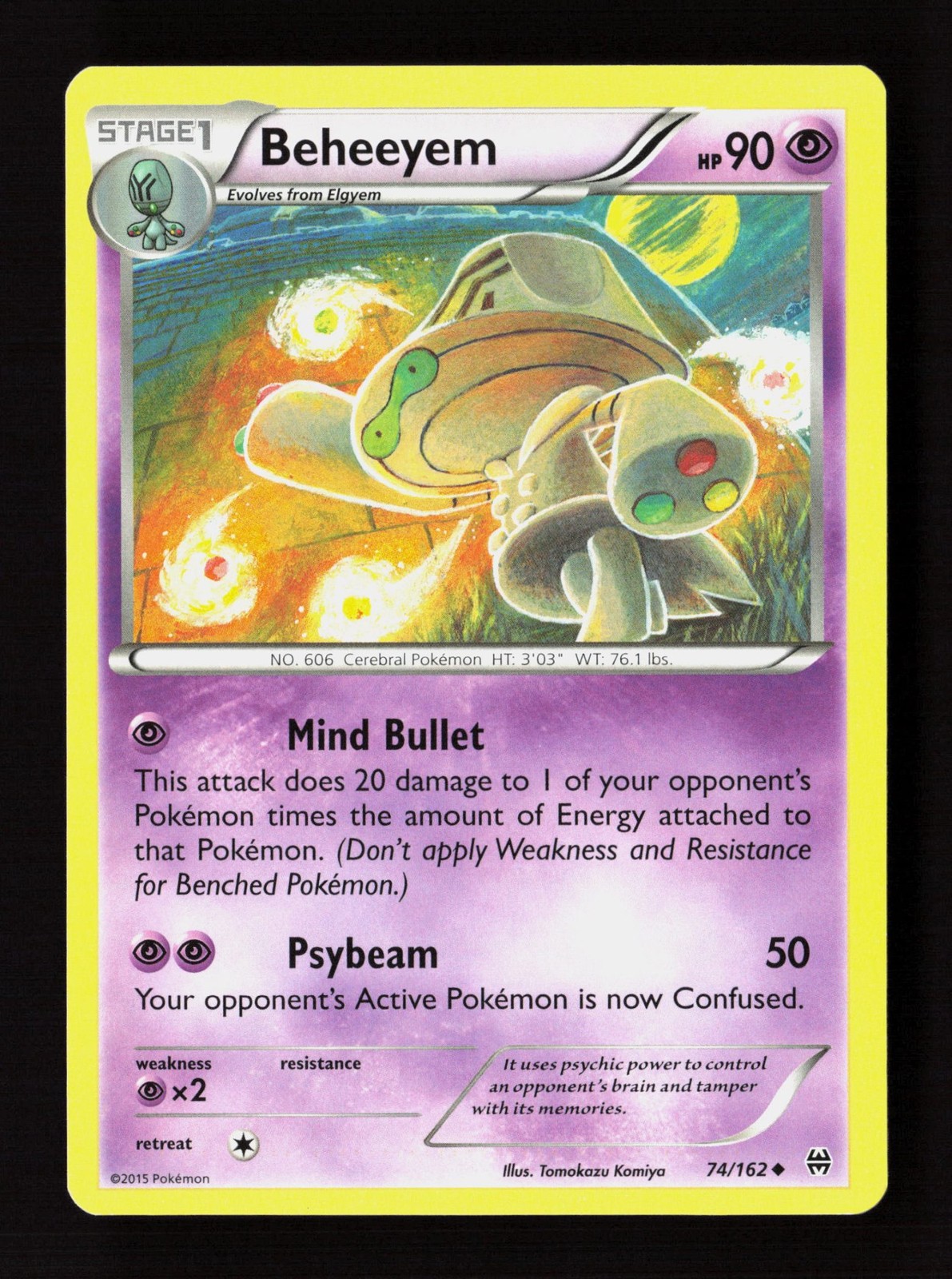 Beheeyem BKT 74/162 Pokemon NM