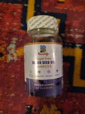 60 pcs Black Seed Oil Gummies, Black Seed Oil，Beet Root,Milk Thistle，Turmeric