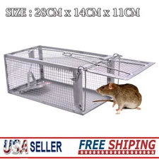 USA Mouse Trap Rat Trap Rodent Trap Live Catch Cage Easy to Set Up and Reuse