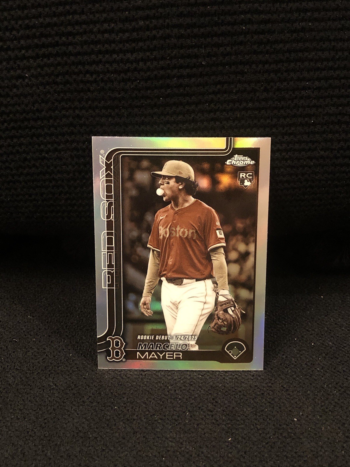 2025 Topps Chrome Update Marcelo Mayer #USC117 RC Sepia Refractor