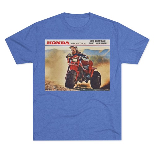 Joe Dirt Honda 1981 ATC 250R Life’s A Dirt Track Dig IT! On A Honda T-Shirt - 第 10/17 張圖片