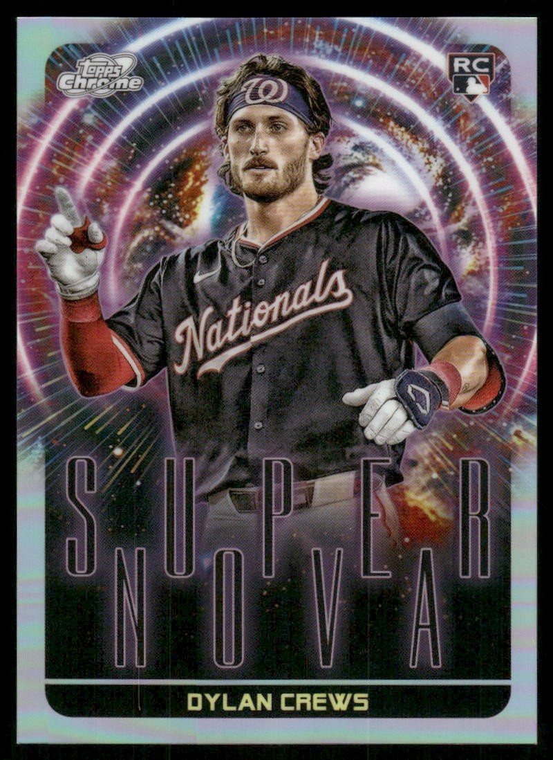 M075 DYLAN CREWS RC 2025 TOPPS COSMIC CHROME SUPER NOVA SSP #S-16 NATIONALS