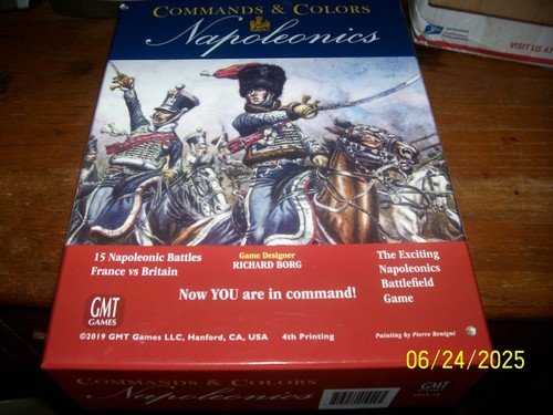 GMT Commands & Colors 2019 conjunto de caja de Napoleonic manuales faltantes sin perforar como está