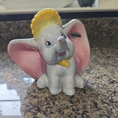 Vintage Walt Disney Baby Dumbo American Pottery by Evan K Shaw Ceramic Figurine