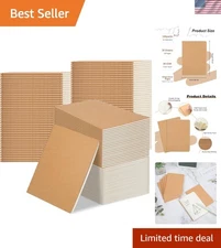 100 Packs Kraft Small Blank Notebooks, Unlined Mini A6 Journals Bulk, Blank N...