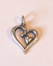 James Avery Joy of My Heart Charm Sterling Silver 925 Charm / Pendant