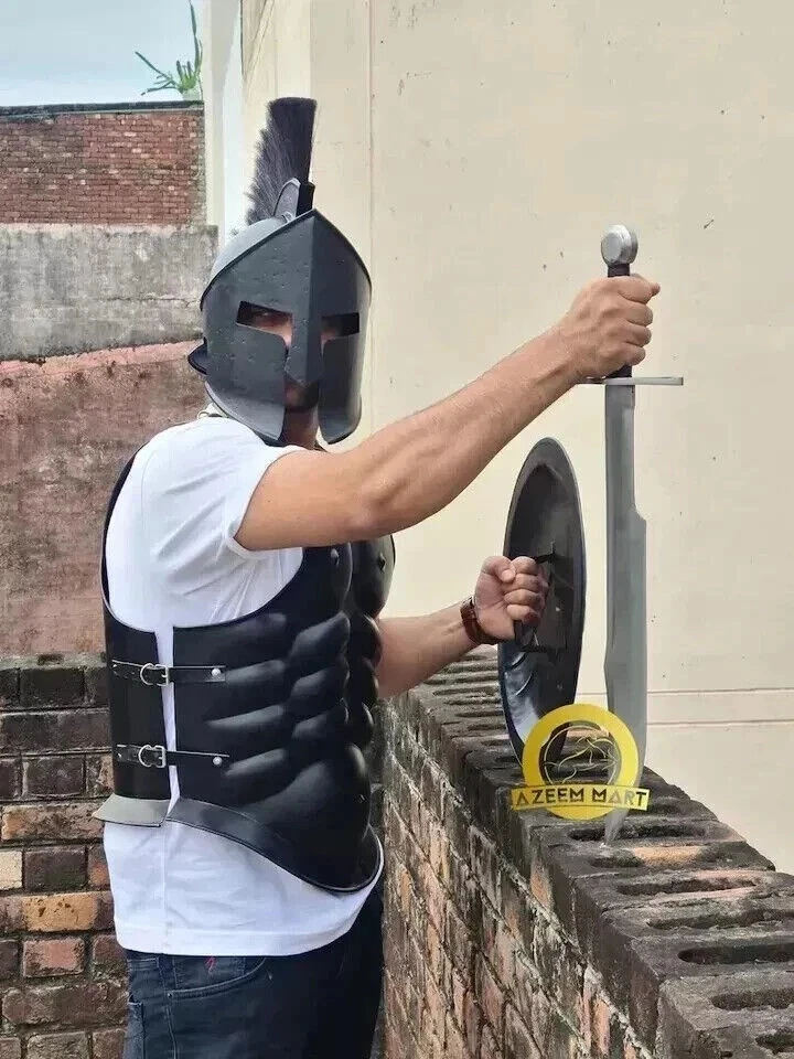 300 Фильм рыцарь король Леонидас спартанский доспехи костюм, римский костюм для Хэллоуина - Изображение 3 из 4