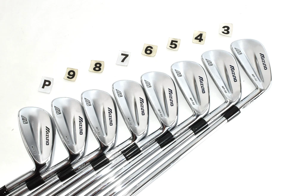 Mizuno MP-32 Forged 8p 3-4-5-6-7-8-9-Pw RH Stiff DG S200 Golf Iron Set Clubs Men - Image 2 of 4
