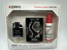 Zippo Premium Snake Print Design 48231 Double Torch Butane Lighter Gift Set