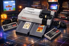 Nintendo NES Original Console   Cleaned, Tested  Working   New 72-Pin Connector