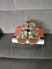 Vionic Sandals "381 RADIA" Mink Snake  Women's Sz 9W NIB/USA SELLER