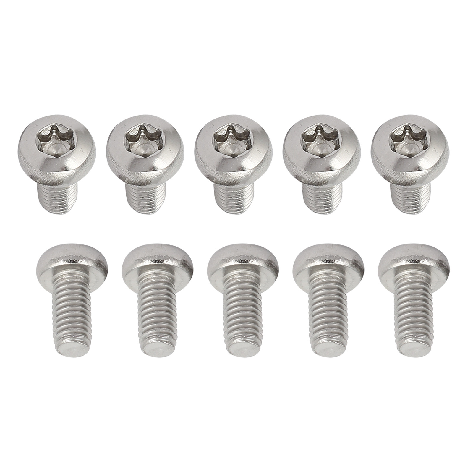 20Pack M5x10mm Pan Head Torx Screws 304 Stainless Steel Fasteners Silver