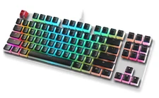 Aura V1 Black Pudding Keycaps - Double Shot PBT Translucent for Mechanical Ke...