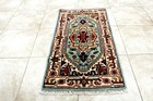 4X2 MASTERPIECE MINT HAND KNOTTED VEGETABLE DYE HERIZZ SERAPI WOOL TURKISH RUG — photo 3