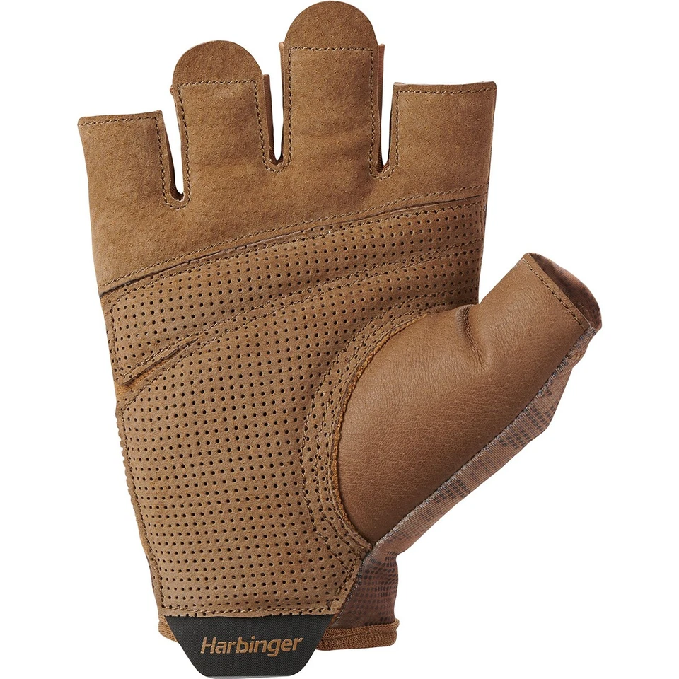 Guantes de levantamiento de pesas Harbinger unisex profesionales - camuflaje tostado Foto 3 de 4