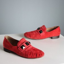 Mocassini Valentino Roman Stud Pelle Scamosciata N. 36 Second Hand Originali