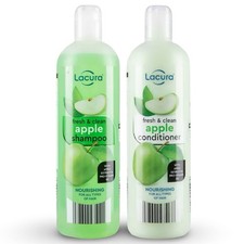 Lacura Fresh & Clean Apple Shampoo & Conditioner Set 500ml Each | Nourishing 18.98 per litre