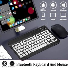 Wireless Bluetooth Keyboard and Mouse For Lenovo Tab M11 M10 M9 K10C E10 P10 P11