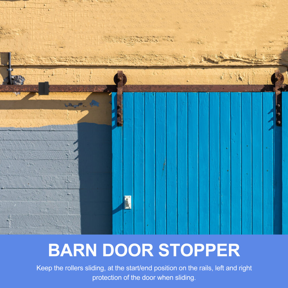 Door Stop Limiter Zinc Alloy Barn Doors Bumper Guard Antijump Pads eBay