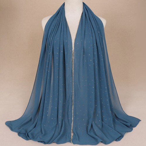 Muslim Islamic Women Long Hijab Headscarf Wrap Shawl Turban Chiffon Scarf Stoles - Picture 19 of 70