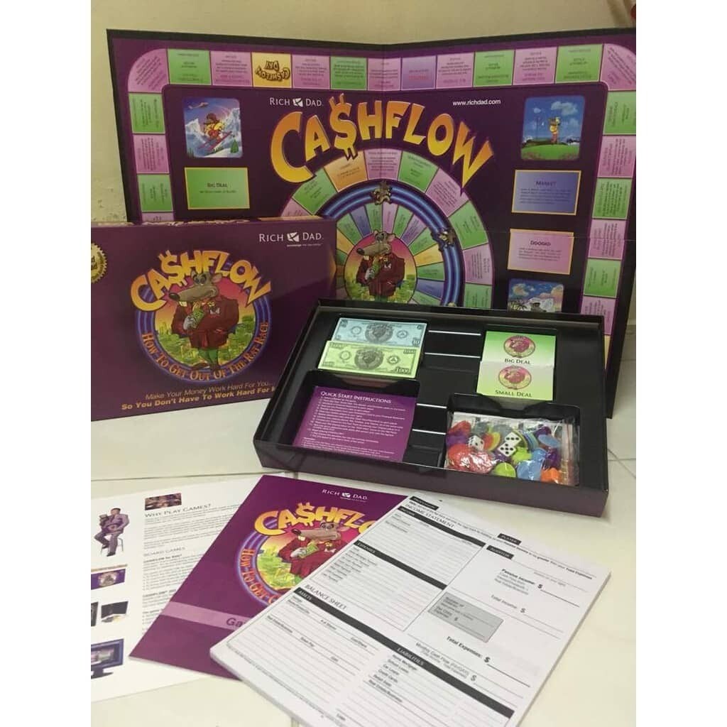 Rich Dad Poor Dad Cashflow 101 Board Game Robert Kiyosaki Card