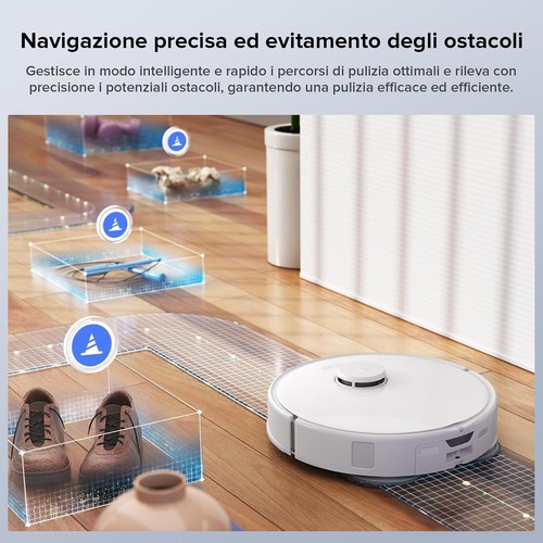 Roborock Qrevo Edge S5A Robot Aspirapolvere e Lavapavimenti 18,500 Pa -Bianco - Imagen 2 de 9