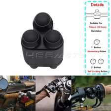 7/8" Bar 3 Button Hand Control Momentary / Self Latch Switch Motogadget M-switch