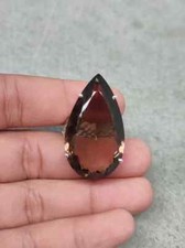 Teardrop Smoky Quartz Ring 925 Sterling Silver Large Gemstone Ring Women's Ring
