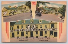 Reed's White Elephant Antique Second-Hand Shop Milford NH New Hampshire Postcard