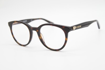 NEW LOVE MOSCHINO MOL518 086 HAVANA BLACK GOLD AUTHENTIC EYEGLASSES 49-21