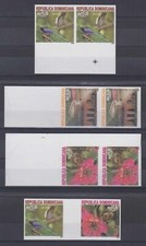 DOMINICAN REPUBLIC 2008 FLOWERS, CHINA+ Sc 1442-1444 FULL SET IMPERF, GUTTER++
